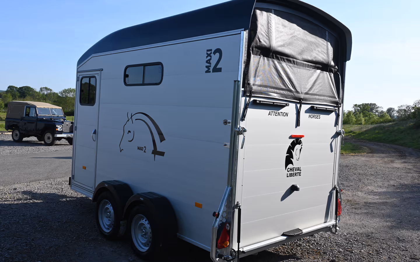 Cheval Liberte Maxi2 Two Horse Trailer Grey 006239
