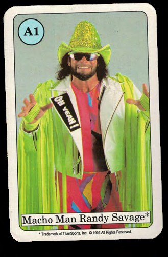 Wrestling-Sammelkarte von Macho Man Randy Savage