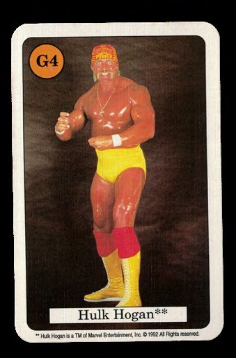 Wrestling-Sammelkarte von Hulk Hogan