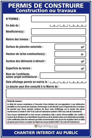 Permis de construire