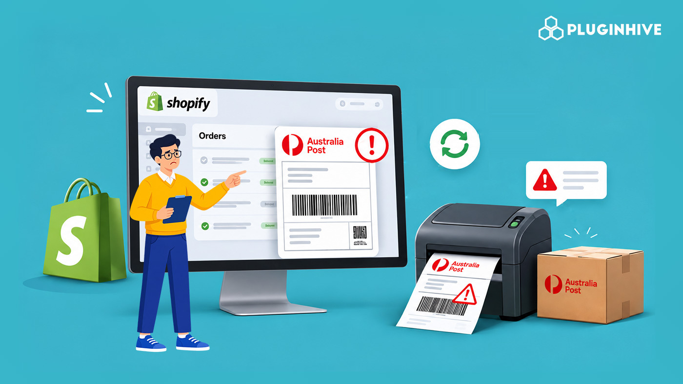 Australia Post Label Printing Errors in Shopify: Common Fixes - PluginHive