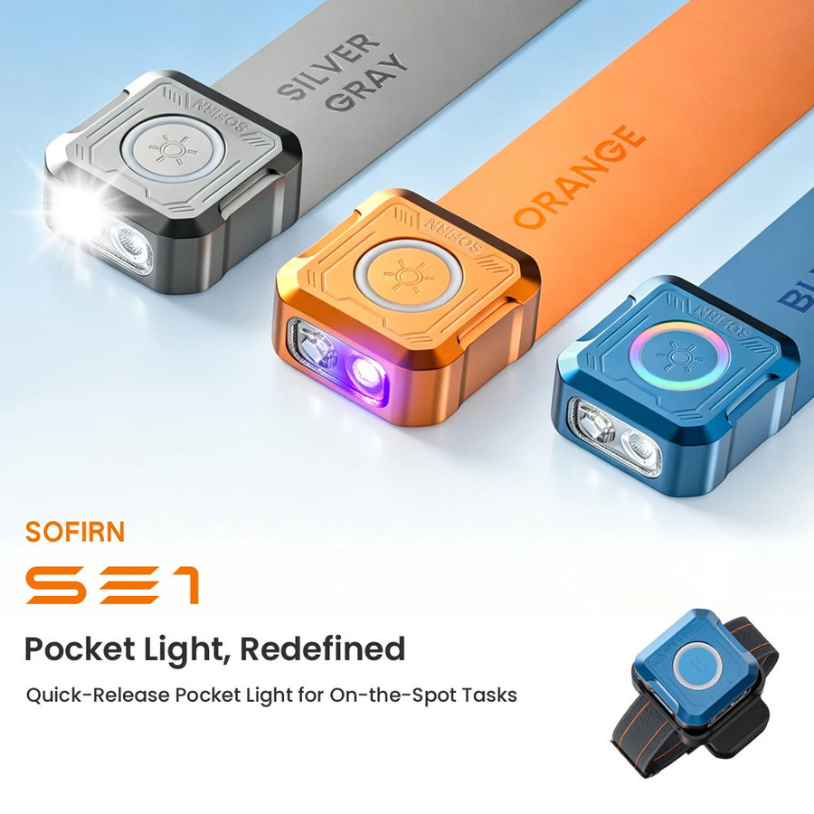 Sofirn SE1 Quick Release Pocket Light - Grey US$11. 93 (~A$16. 89), Standard Pack US$14. 31 (~A$20. 25) Shipped @ Sofirn AliExpress