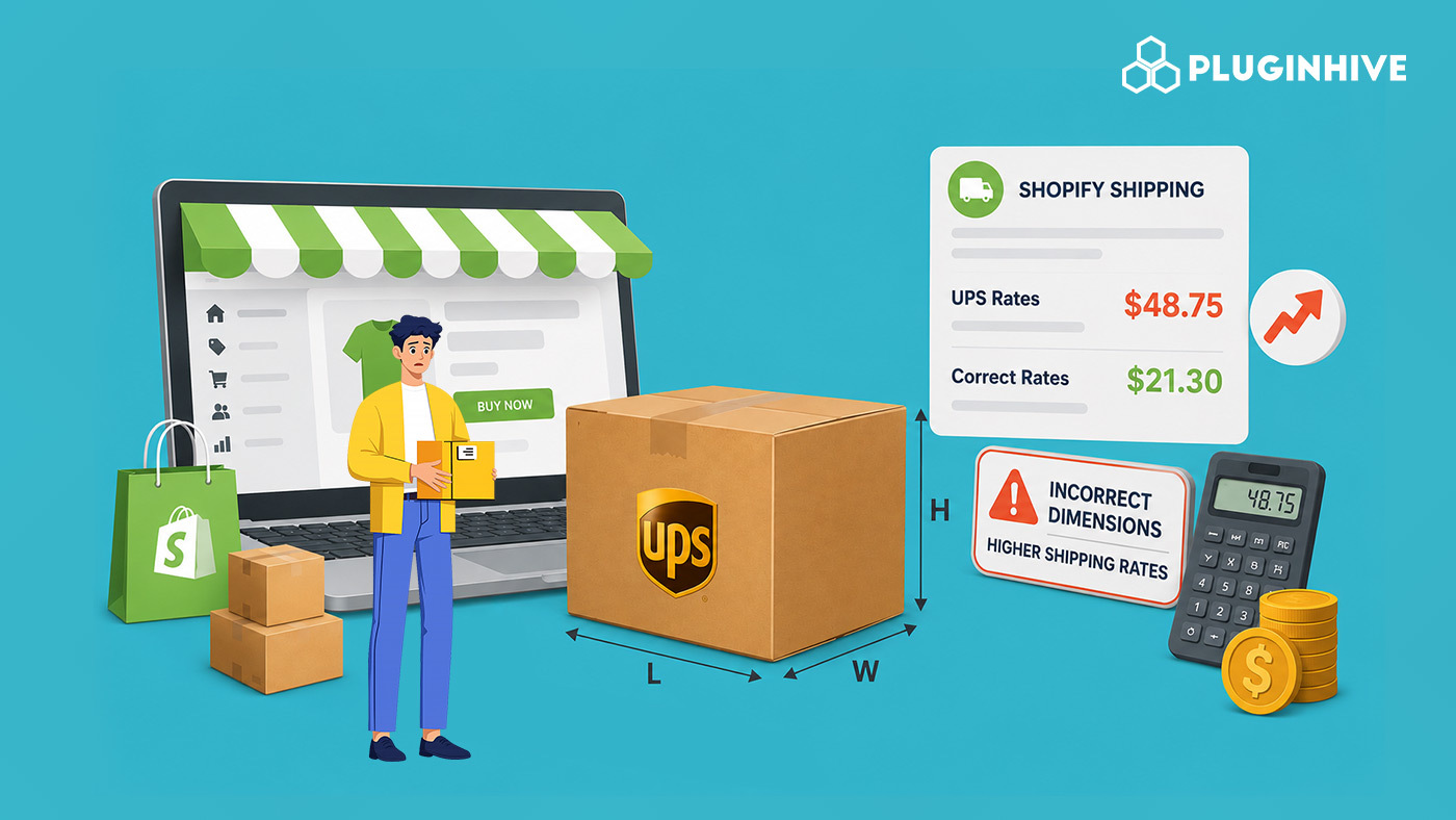 UPS Package Dimensions Effect on Shopify Shipping Rates