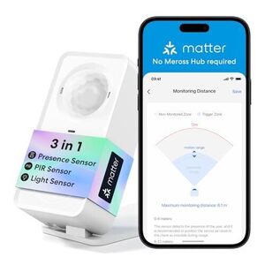 meross Matter Presence Sensor, mmWave Radar & PIR & Light Motion… $39. 99 (RRP $69. 99) +Delivery ($0 Prime/$59 Spend) @ Amazon AU