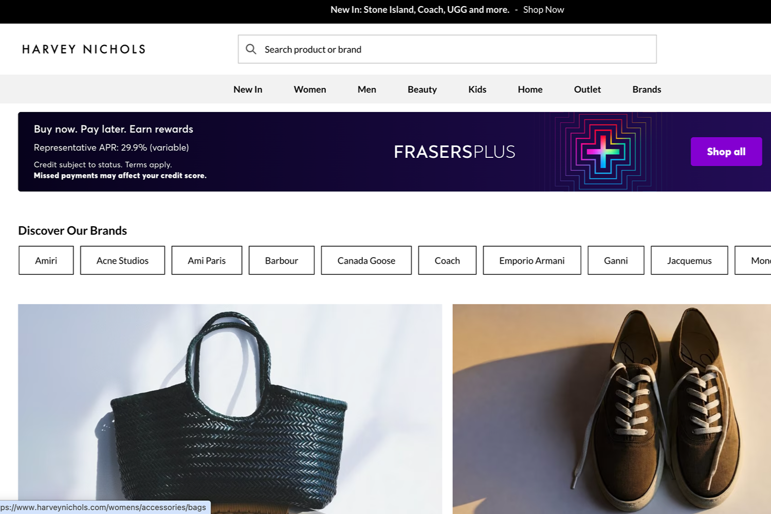 Harvey Nichols relaunches ecommerce site under Frasers banner