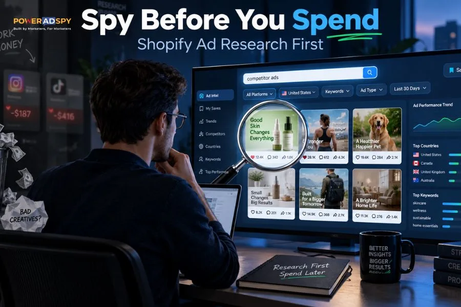 Spy Before You Spend: Shopify Ad Research First