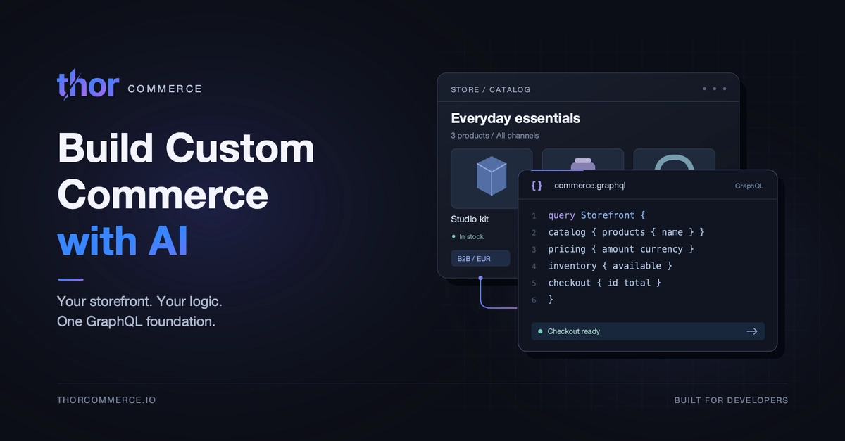 How to Build a Custom Ecommerce Store with Thor Commerce and AI