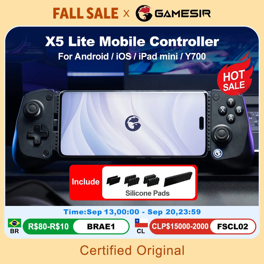 GameSir X5 Lite USB-C Mobile Gaming Controller Black US$19. 04 (~A$26. 64) Delivered @ Player Choice Store AliExpress