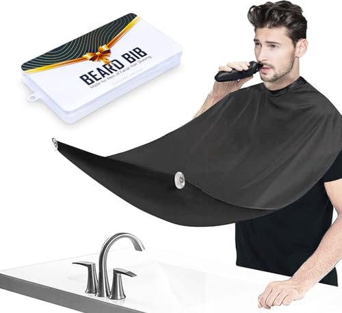 Beard Bib Apron With Suction Cups And Hair Catcher For $3. 99 From Amazon