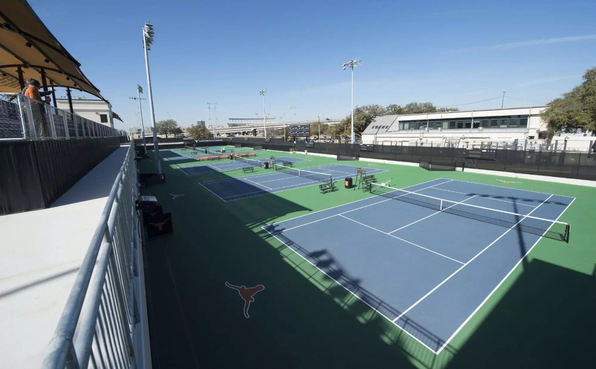 U.S. university tennis court