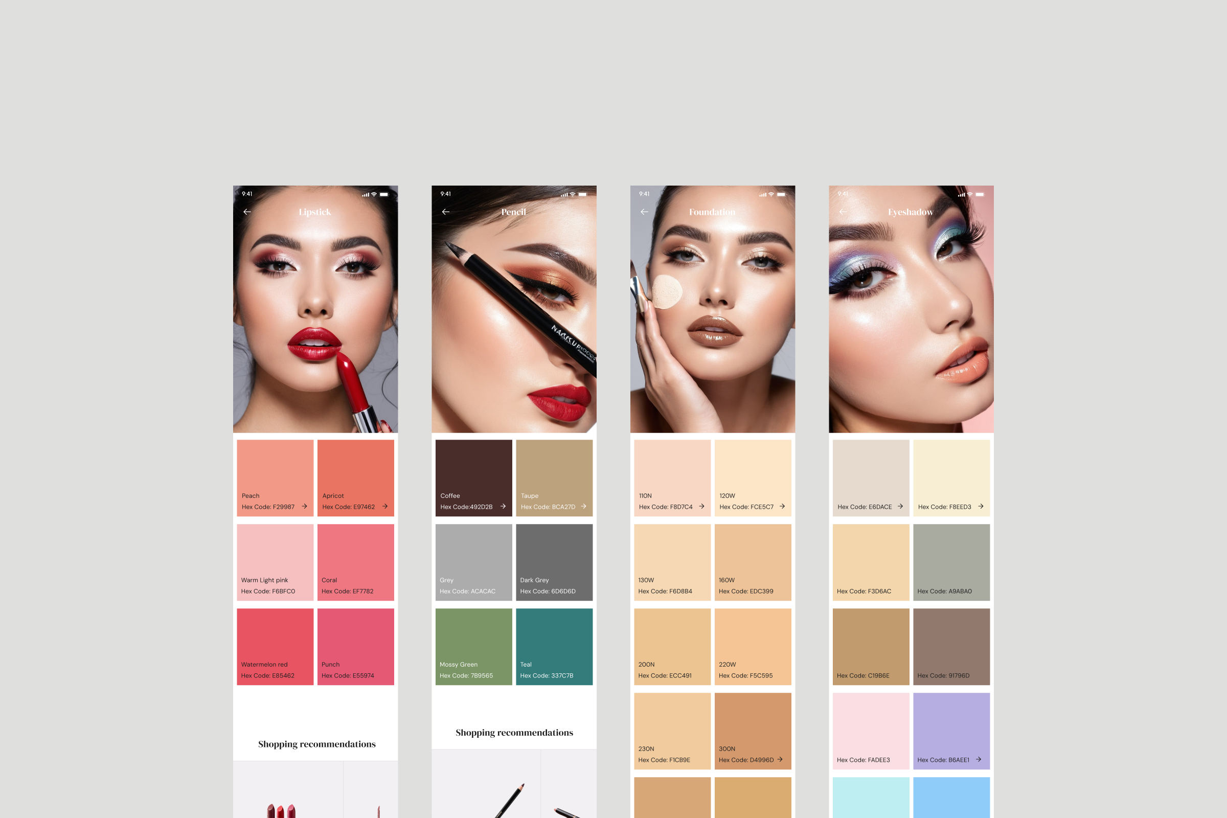 MISI, a consumer GenAI styling app — AI-native onboarding and colour analysis screens