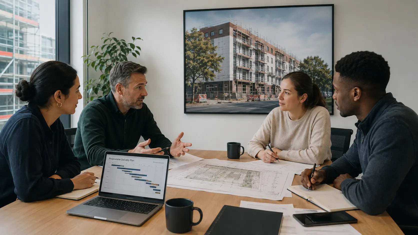 Project planning and delivery coordination for building improvement programmes