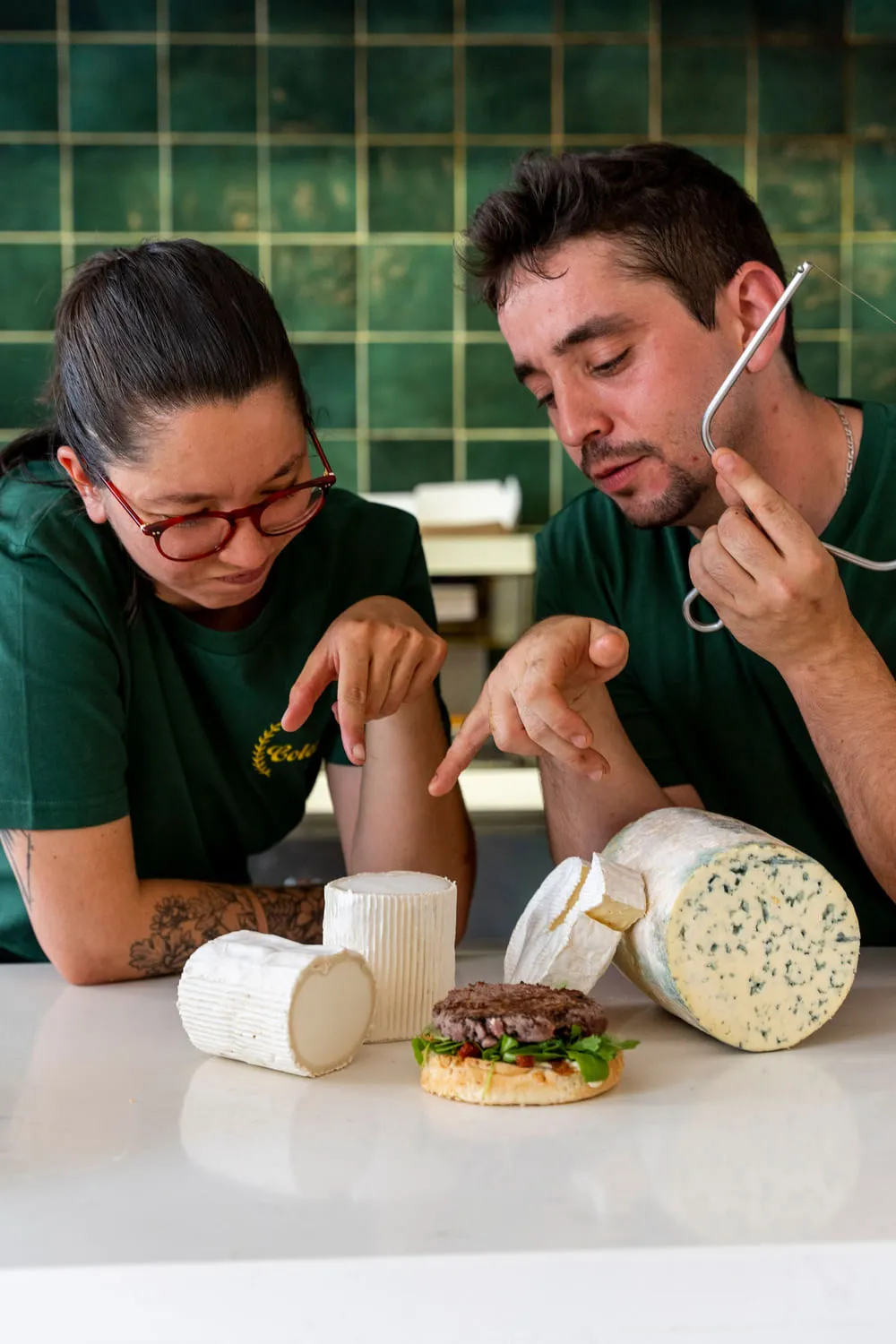 Photo d'employés d'un restaurant Les Burgers de Colette