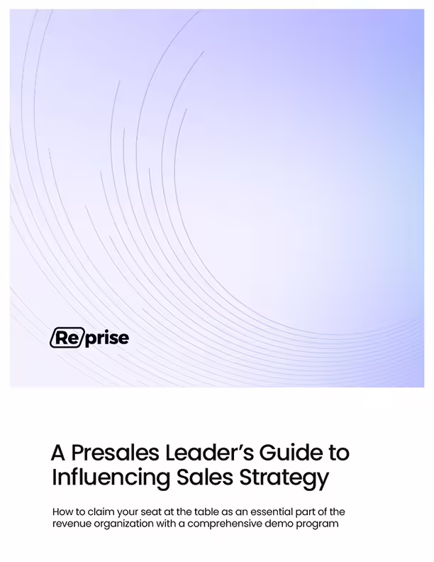 A Presales Leader’s Guide to Influencing Sales Strategy