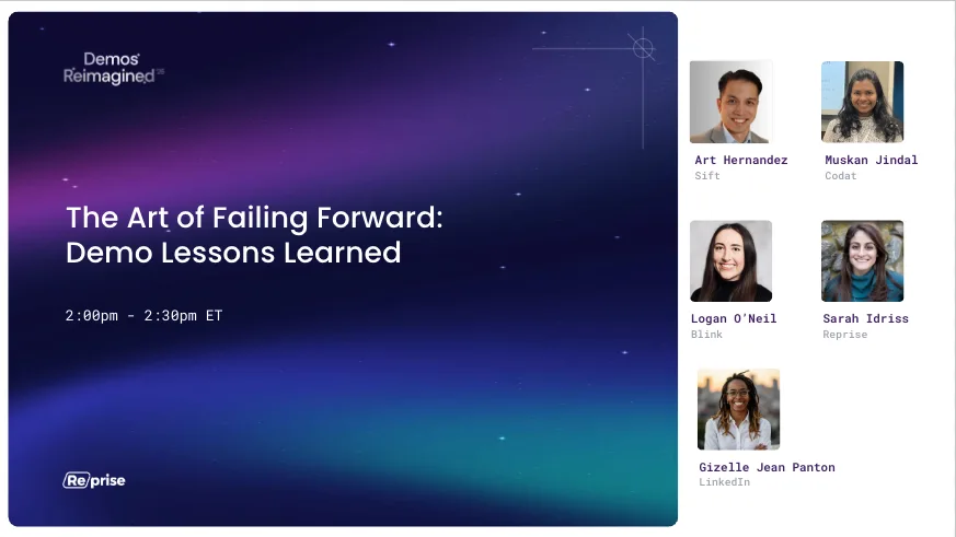 The Art of Failing Forward: Demo Lessons Learned