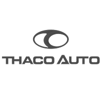 Thaco Auto company logo with stylized oval symbol above the text.