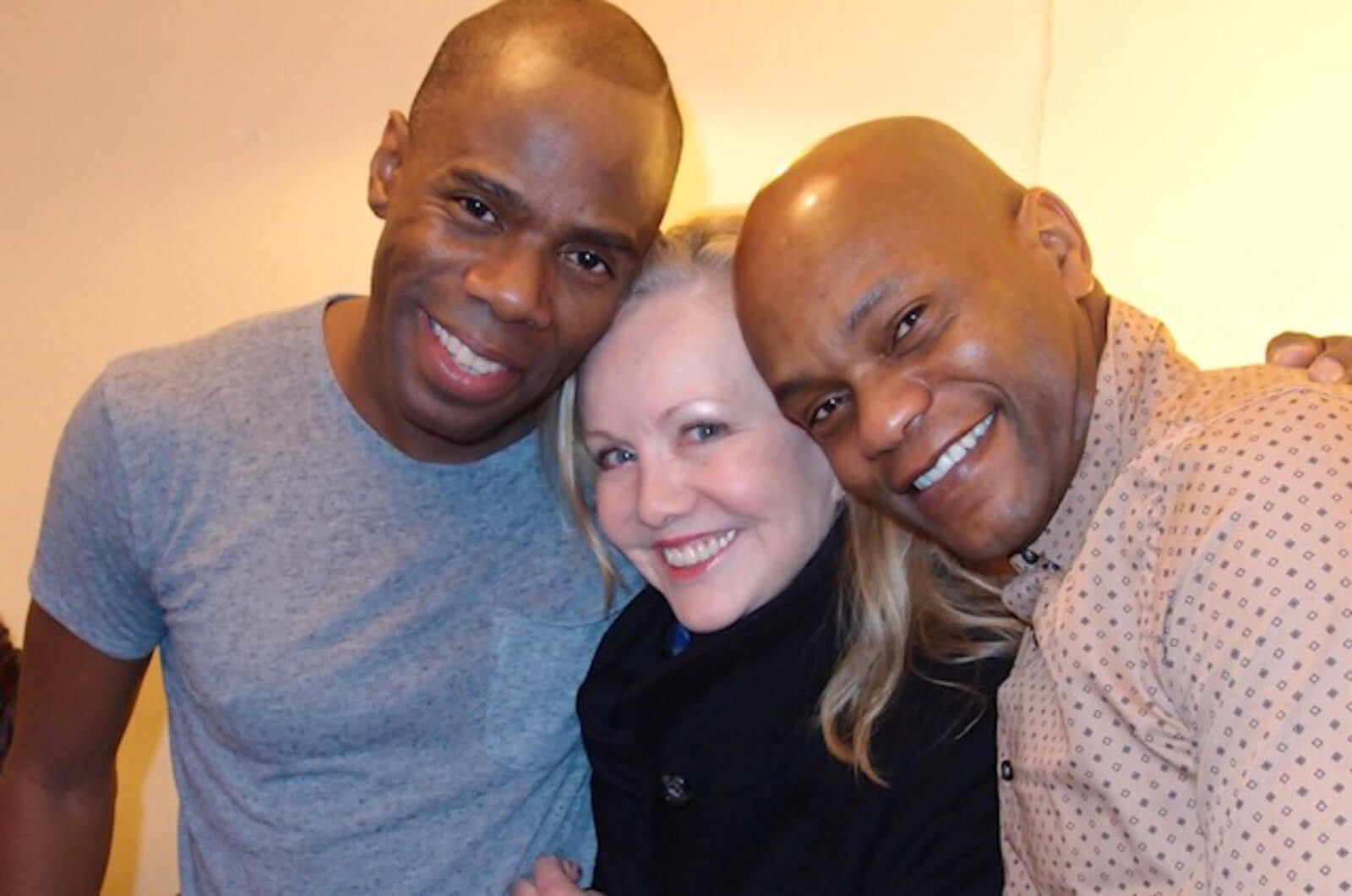 Coleman Domingo, Susan Stroman and Forrest McClendon in rehearsal. We are all smiling and happy to be together.