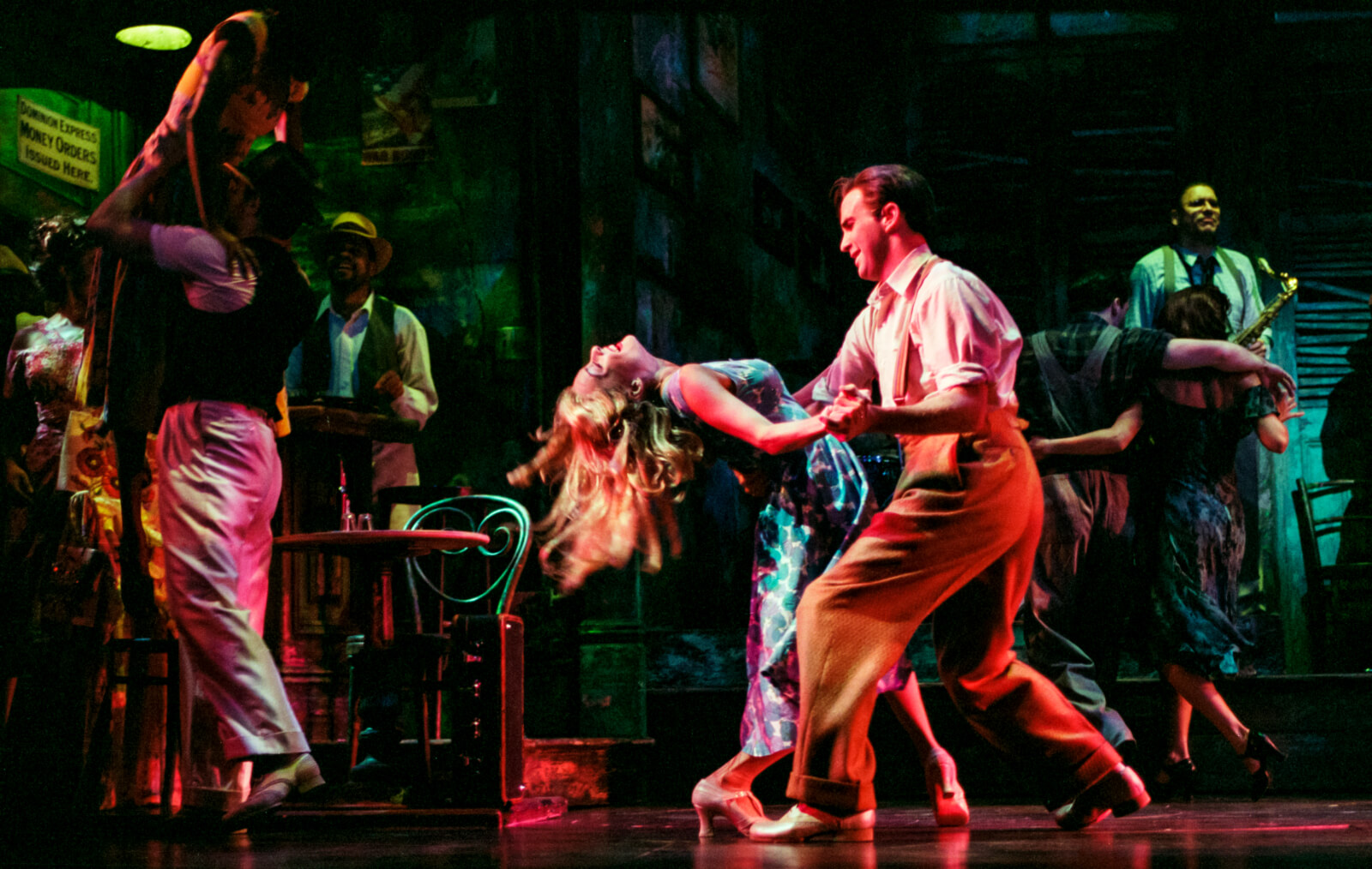 Kelly Severson and Bradley dancing in Thou Shalt Not. 