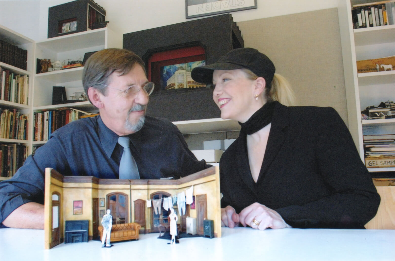 Susan Stroman collaborating with Set Designer Robin Wagner.
