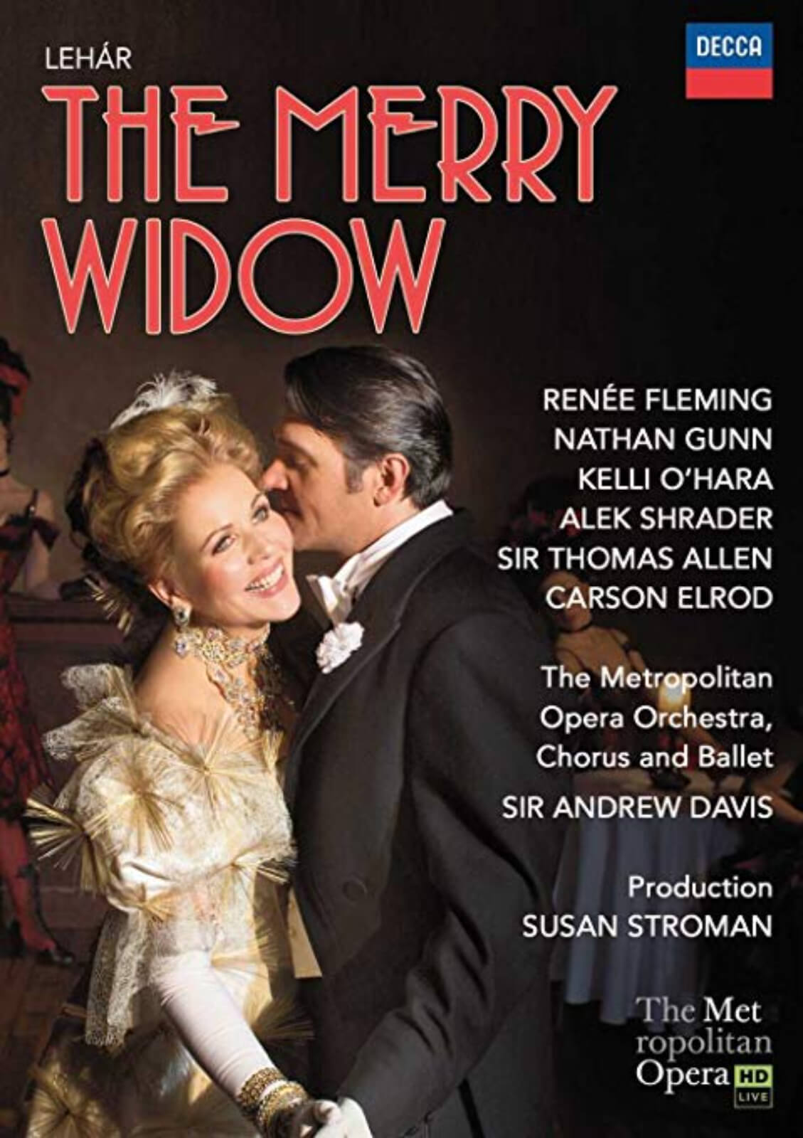 Poster for The Met Opera HD Live show. Featuring Renée Fleming and Nathan Gunn. 