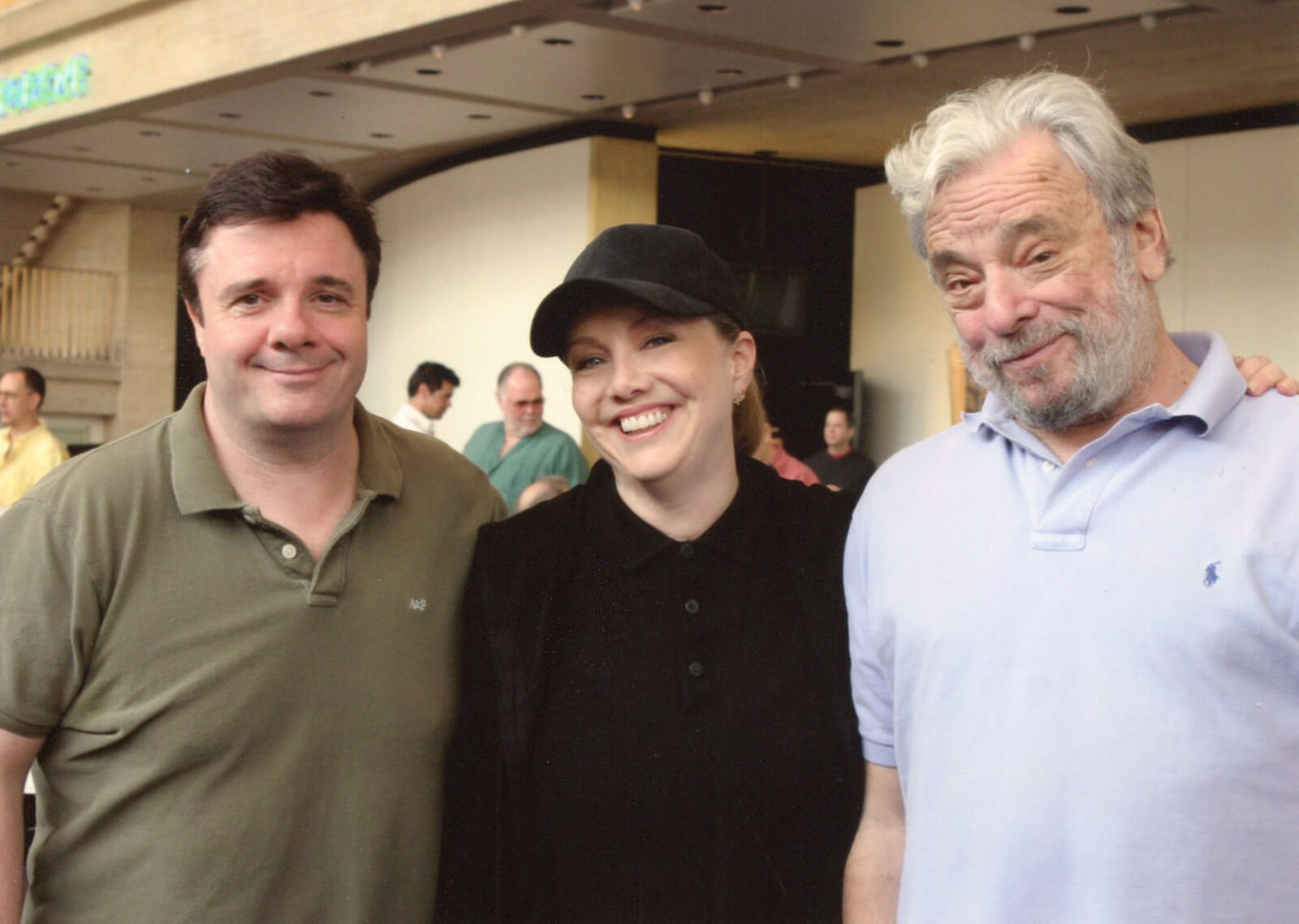 Nathan Lane, Susan Stroman and Stephen Sondheim.