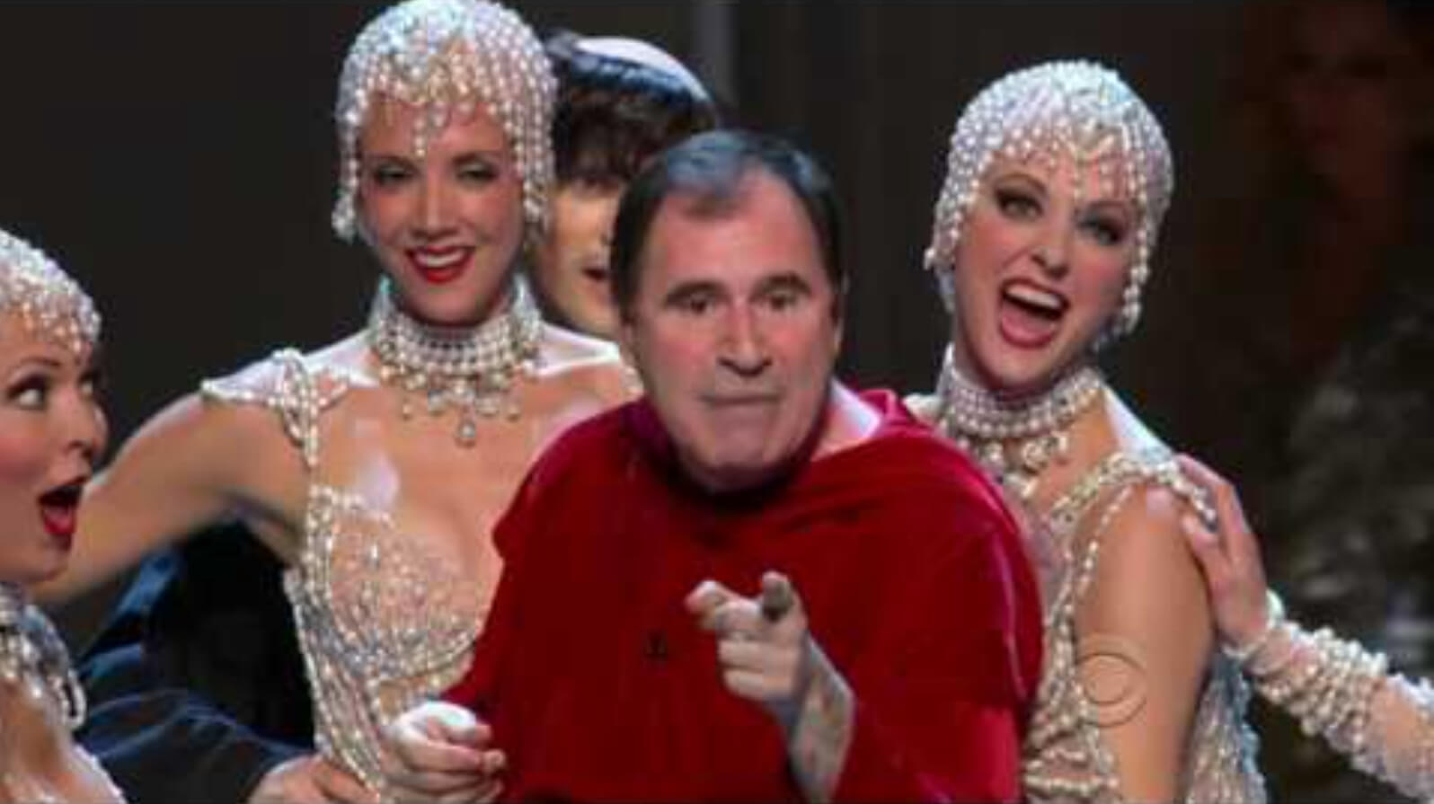 Angie Canuel Kantor, Richard Kind and Angie Schworer singing "The Inquisition".