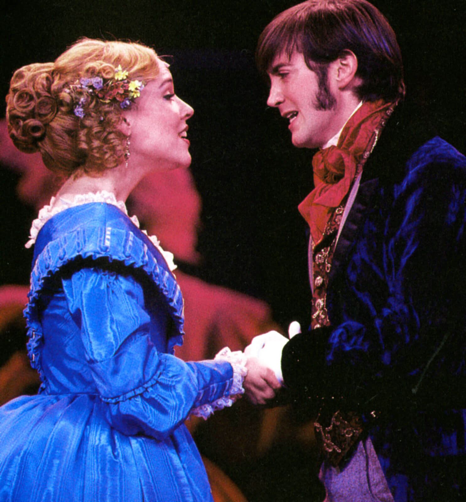 Emily Skinner and Michael Moore singing "A Place Called Home".