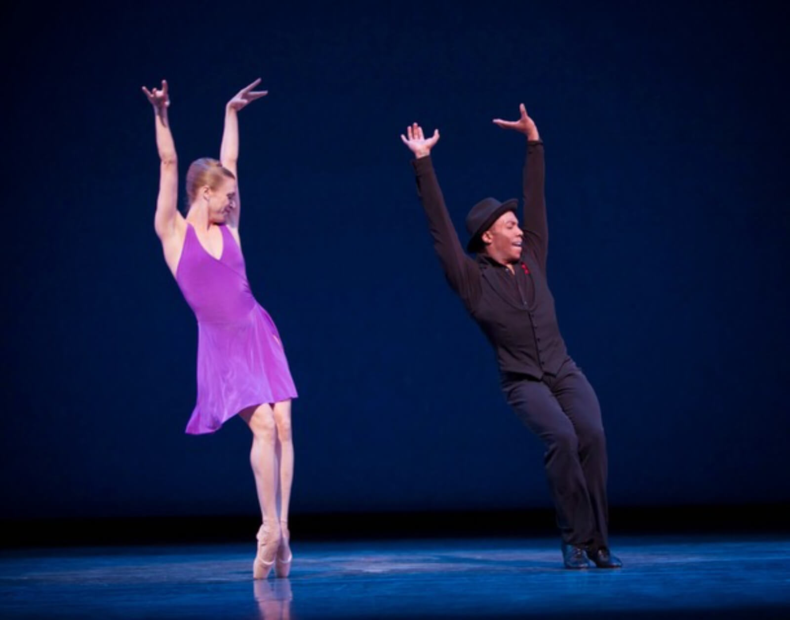 Lesley Rausch and Kiyon Gaines in Take Five...More or Less. 