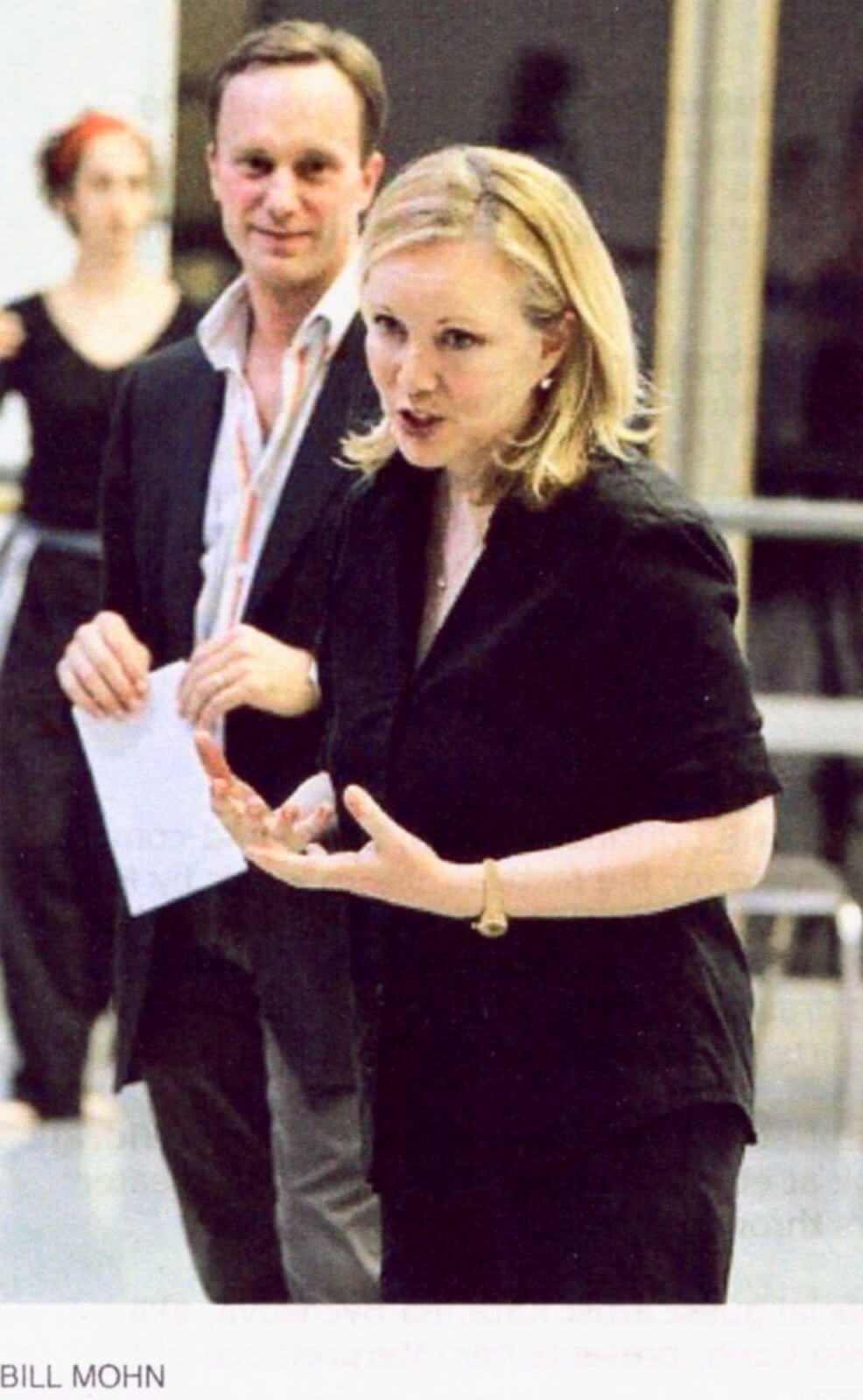 Artistic Director Peter Boal and Choreographer Susan Stroman during dance rehearsals for Take Five... More or Less.