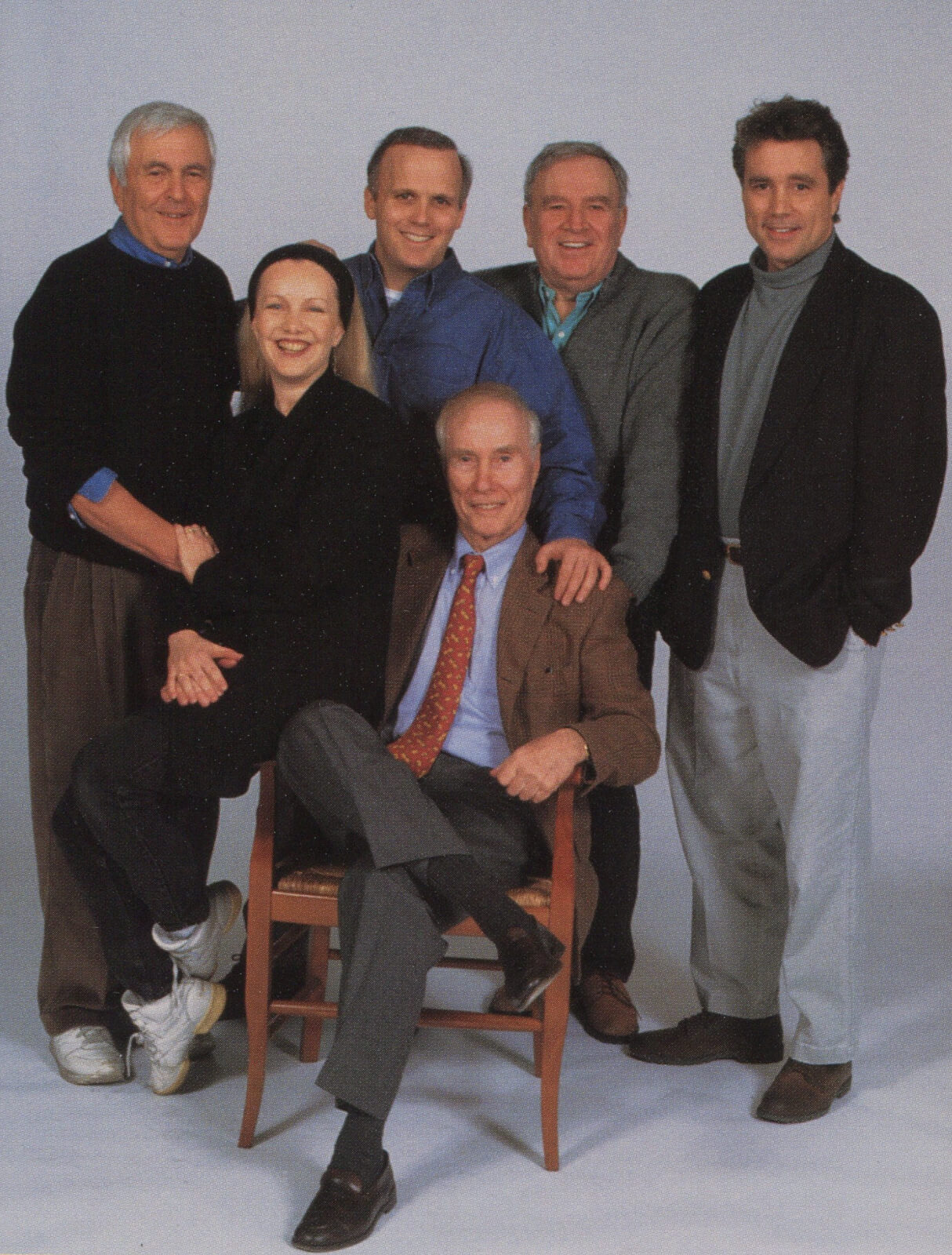 The Creative Team of Steel Pier- John Kander, Susan Stroman, Scott Ellis, Roger Berlind, Fred Ebb and David Thompson. 
