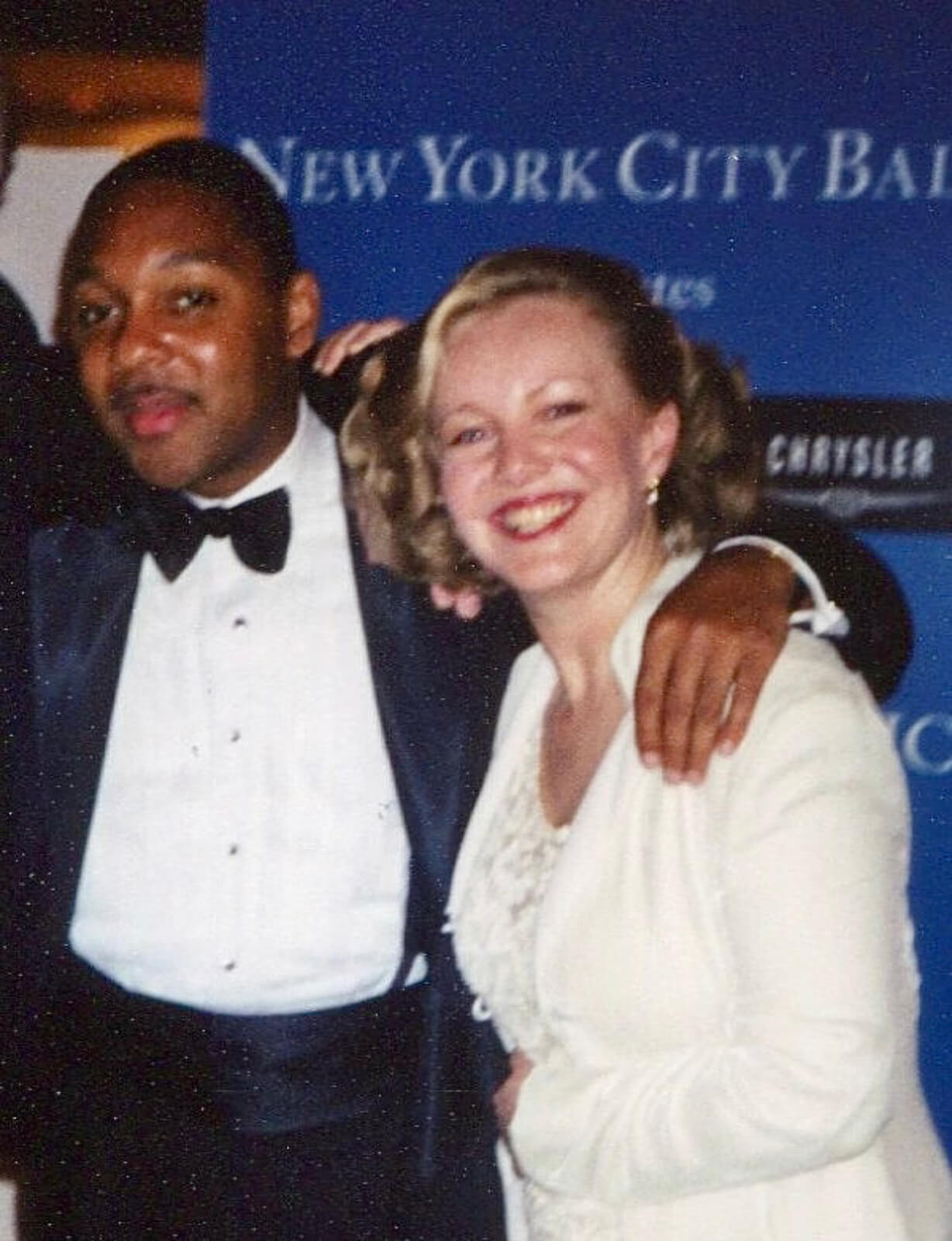 Wynton Marsalis and Susan Stroman on opening night of Duke!