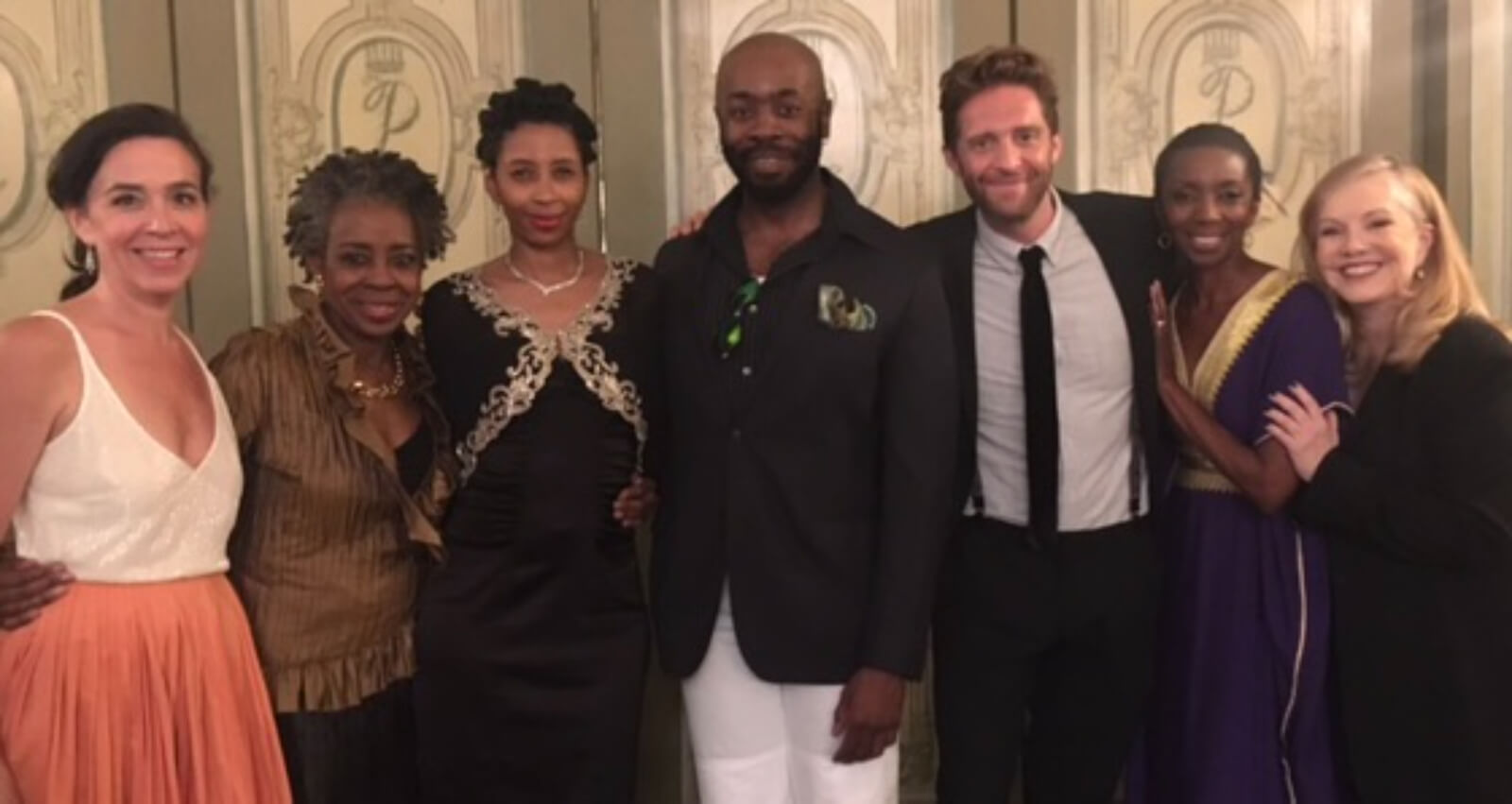 Susan Stroman Poses with full cast from Dot