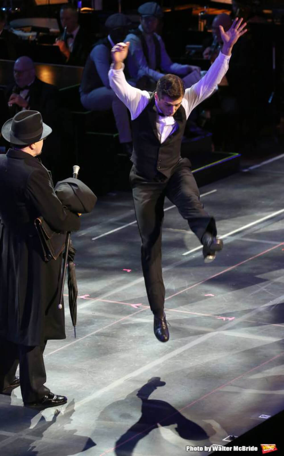 Tony Yazbeck tap dancing in the 25th Anniversary Concert of Crazy for You. 