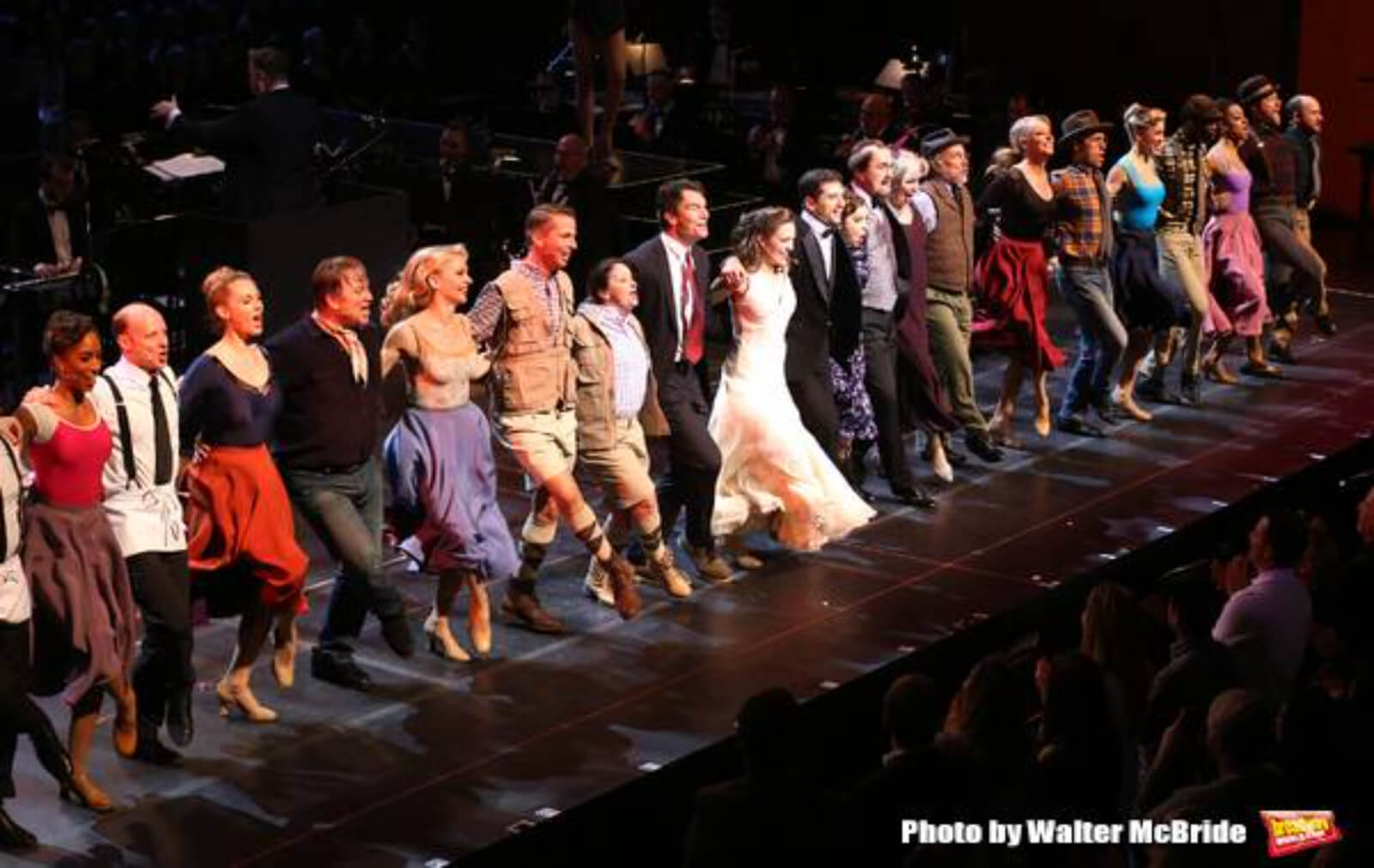 Full Cast dances side by side for the finale in the 25th Anniversary Concert of Crazy for You
