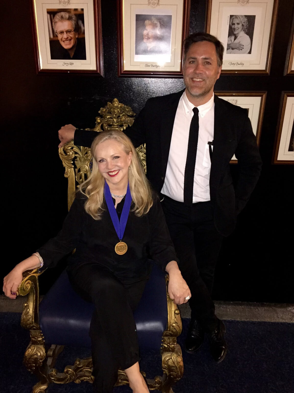 Susan Stroman and associate Scott Bishop at the Theater Hall Of Fame ceremony.