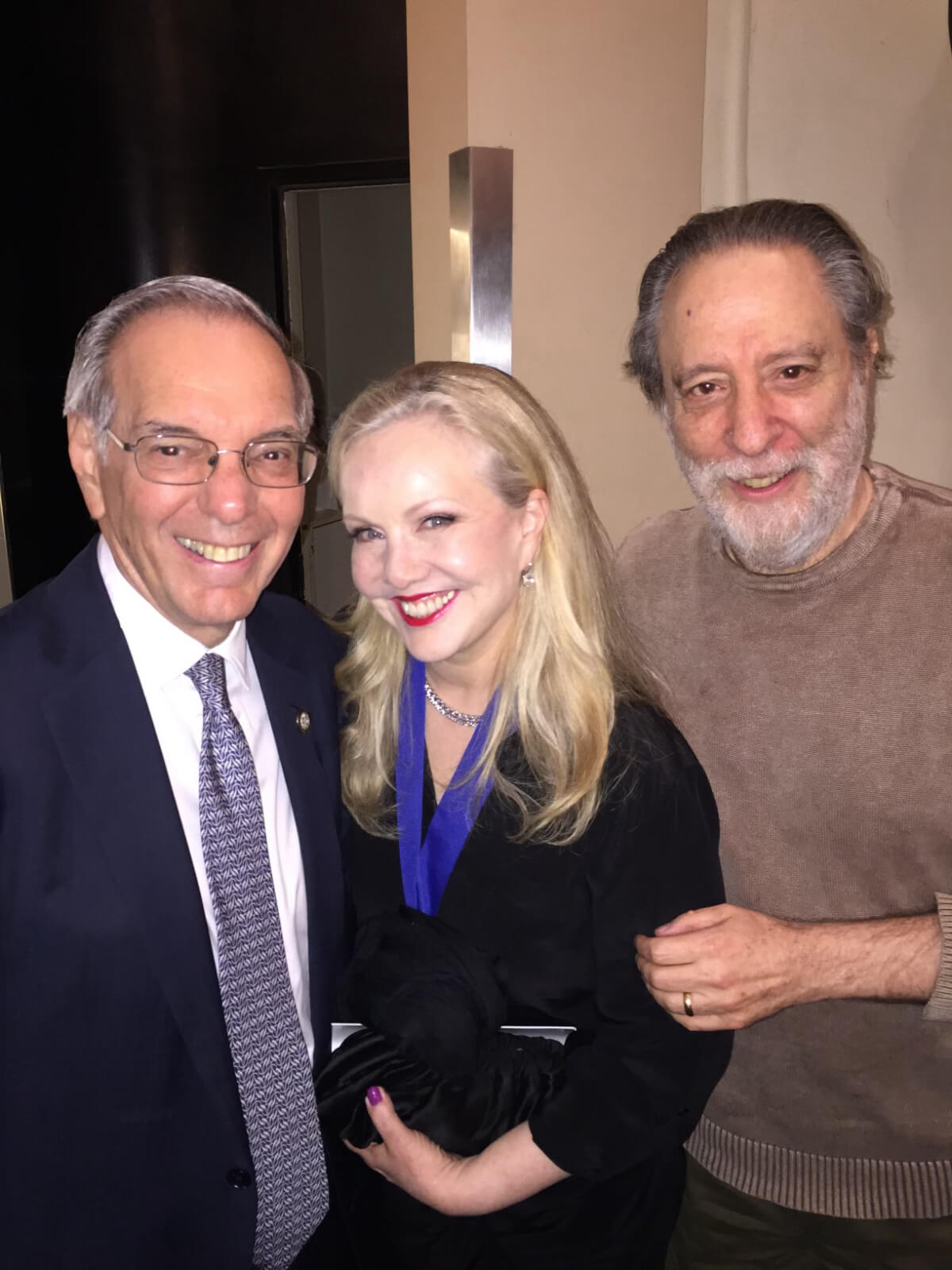 Susan Stroman with producers Roy Furman and Julian Schlossberg.