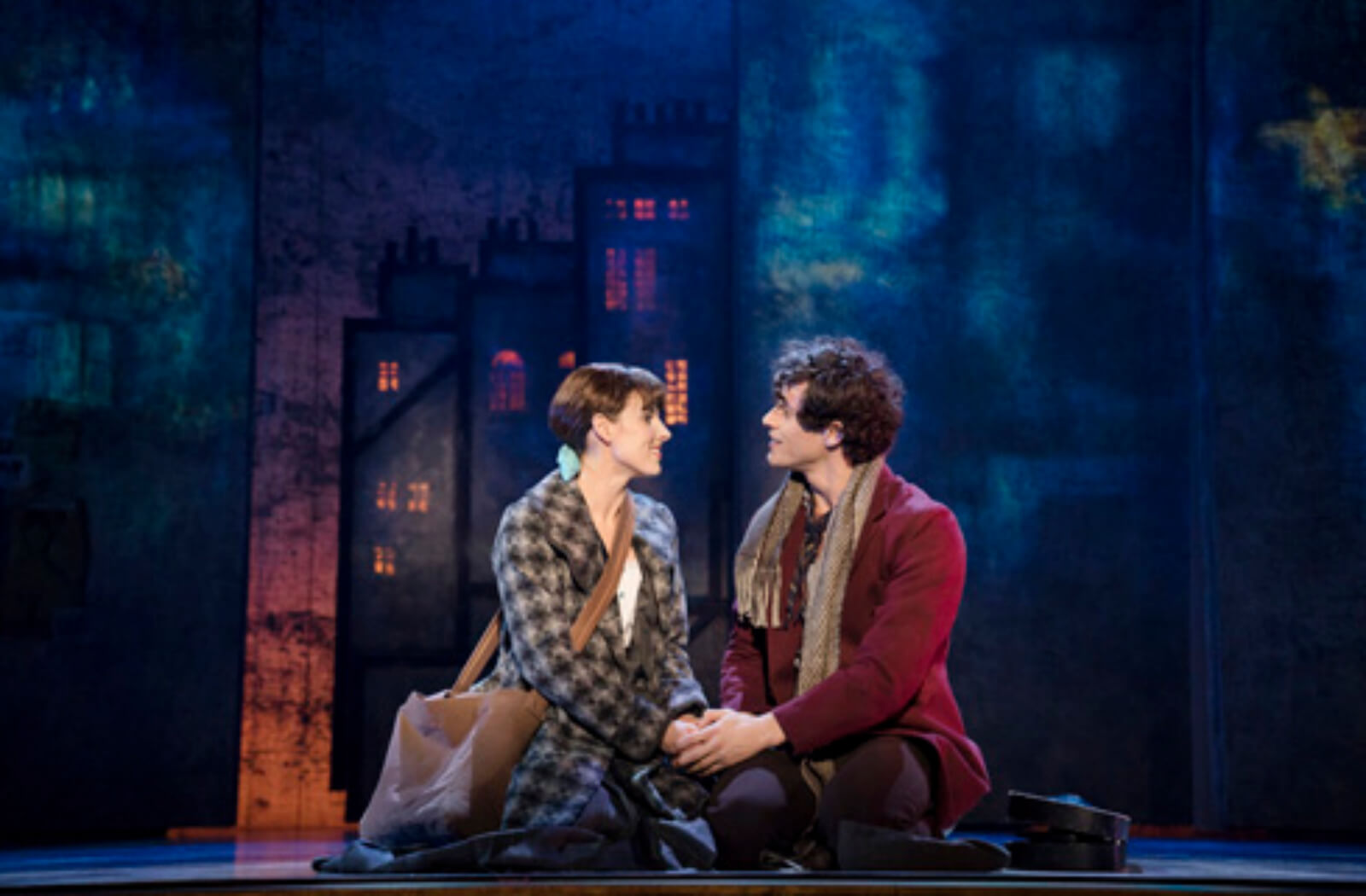 Marie (Tiler Peck) and Christian (Kyle Harris) singing "Musicians and Dancers and Fools" in the musical Little Dancer.