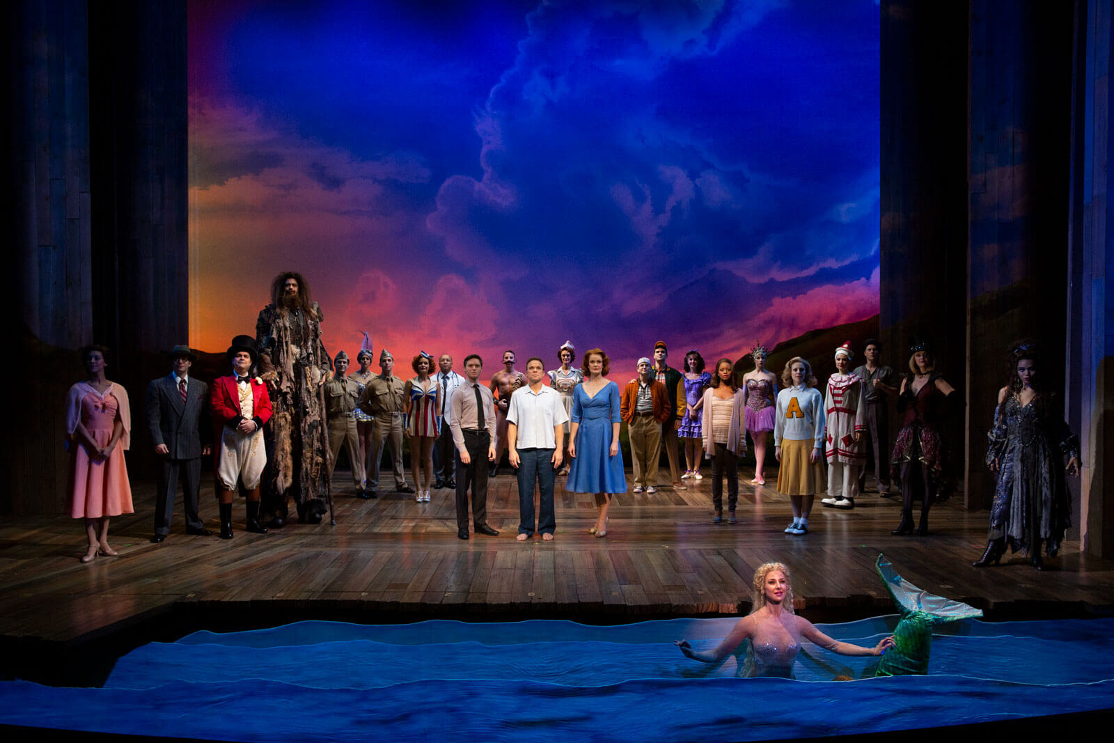The cast of Big Fish performs "How It Ends". 