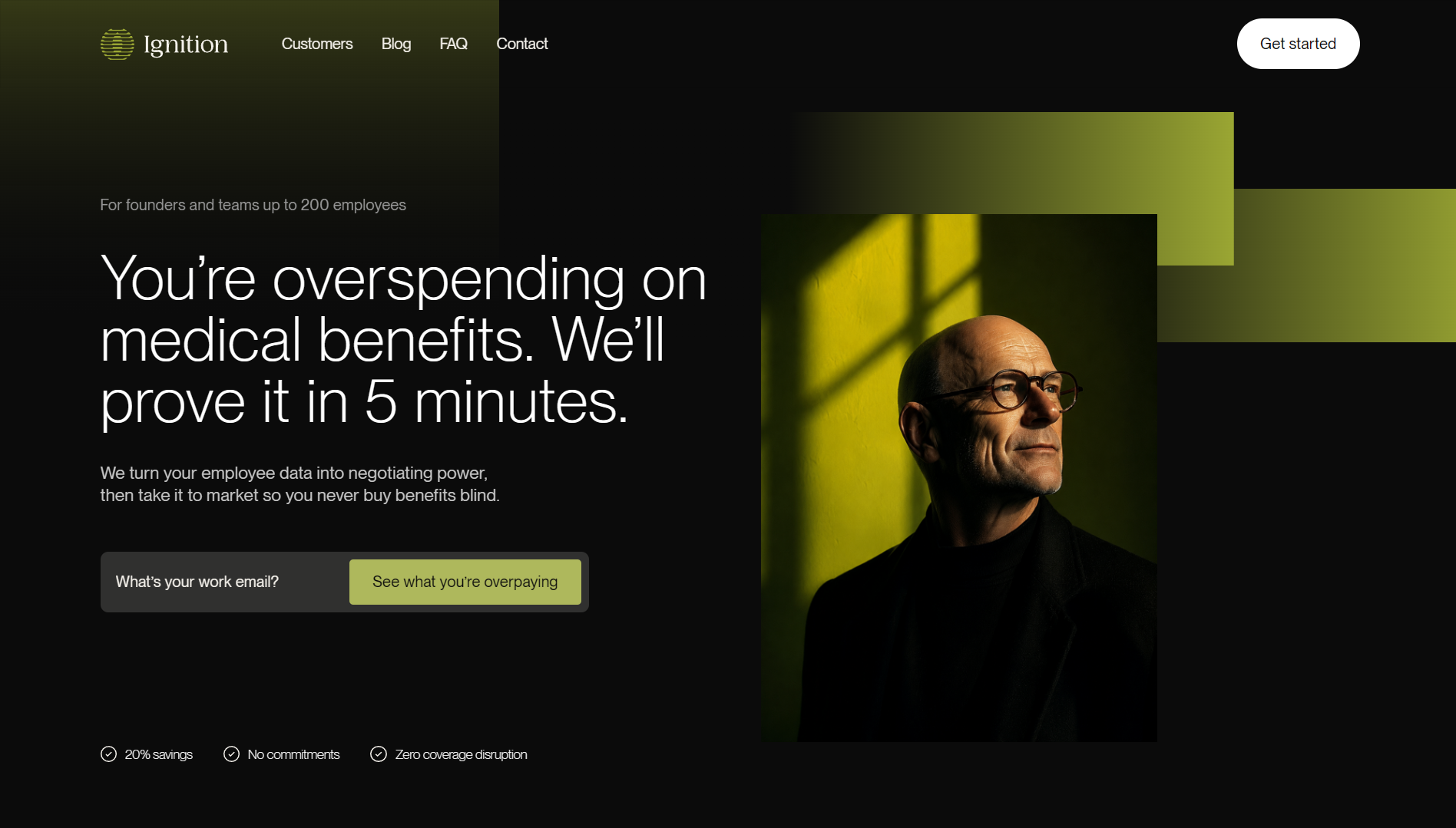 Ignition Benefits website homepage
