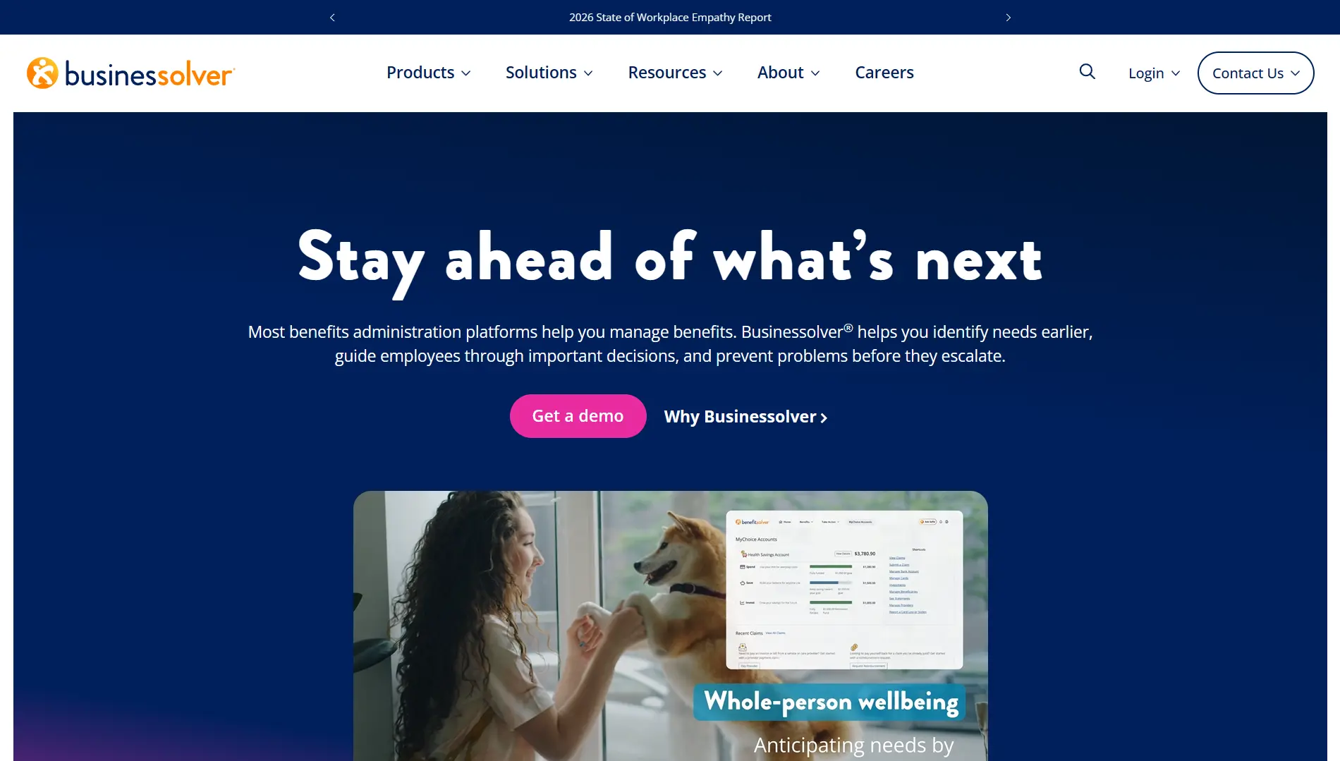 Businesssolver website homepage
