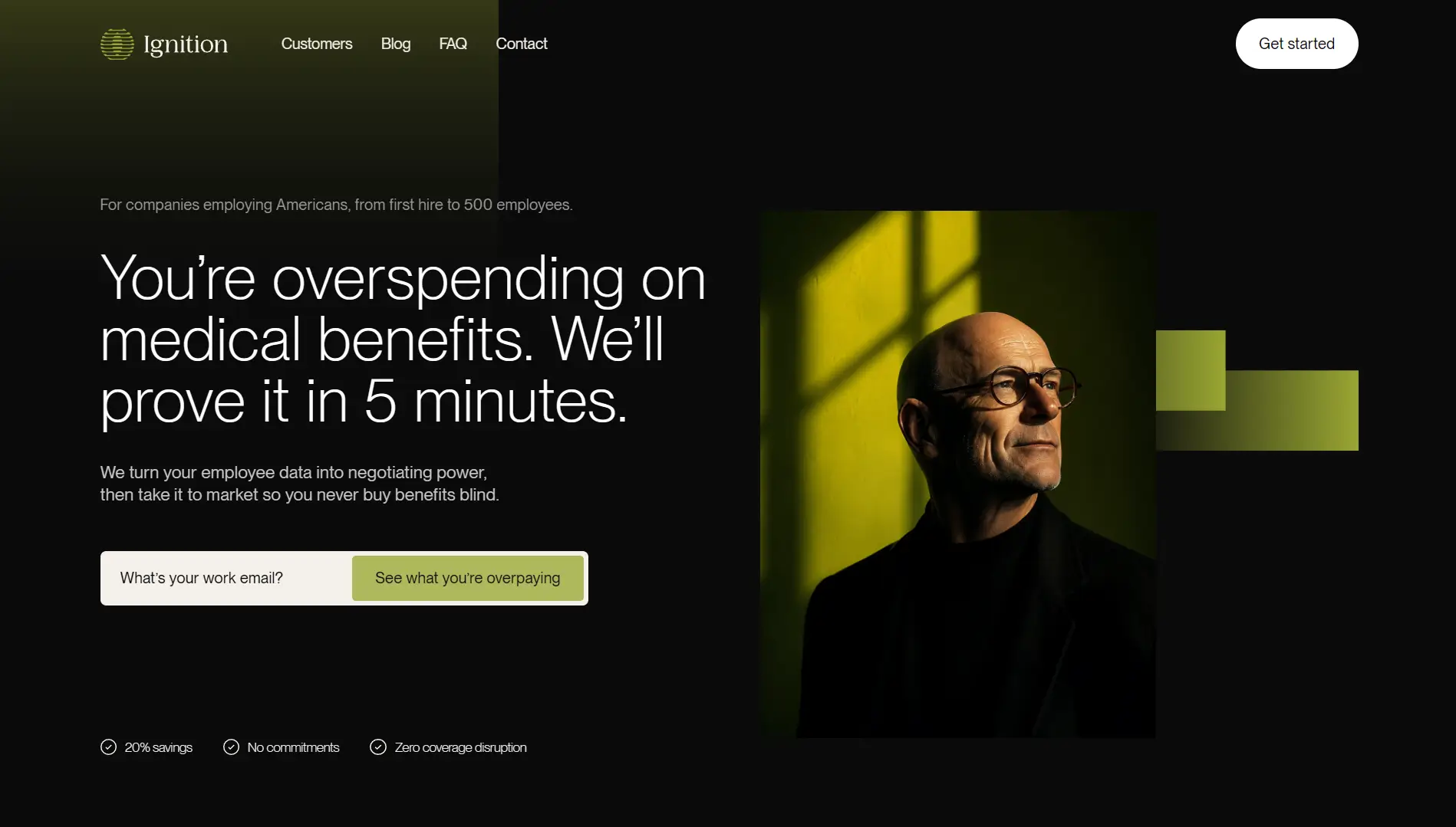 Ignition Benefits website homepage