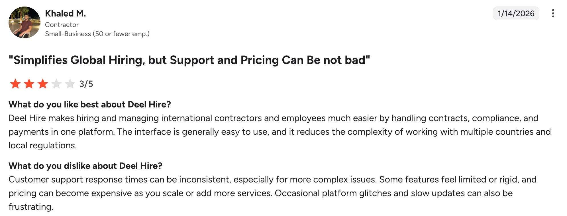 Deel Customer Complaints