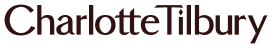 Charlotte Tilbury brand logo in dark brown text on white background.
