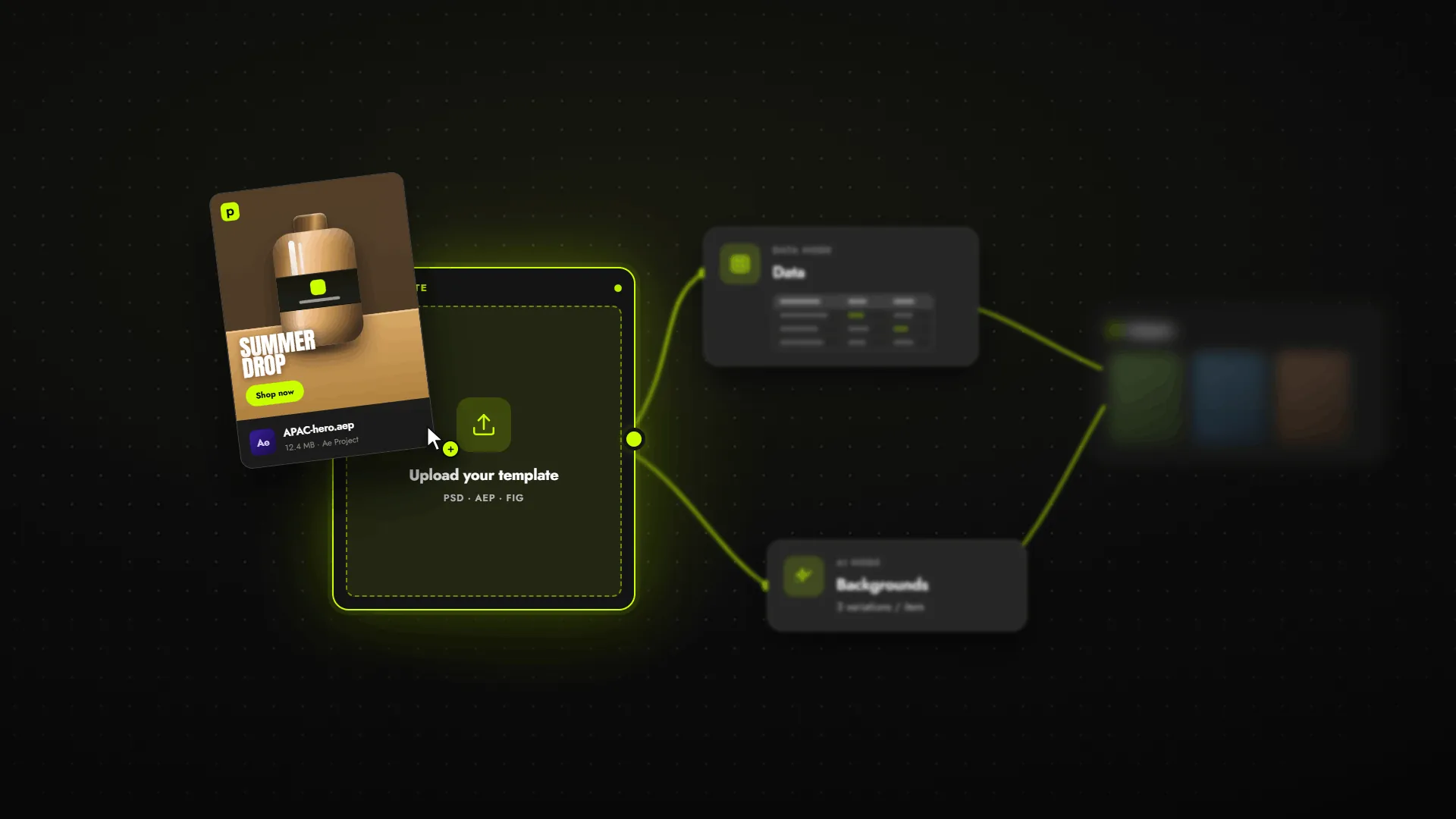 Template start node in Plainly Flows