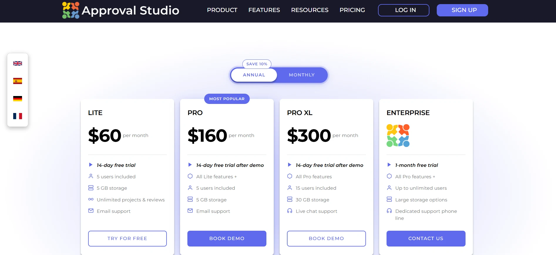 Approval studio pricing