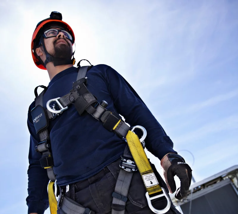 A wind turbine technician