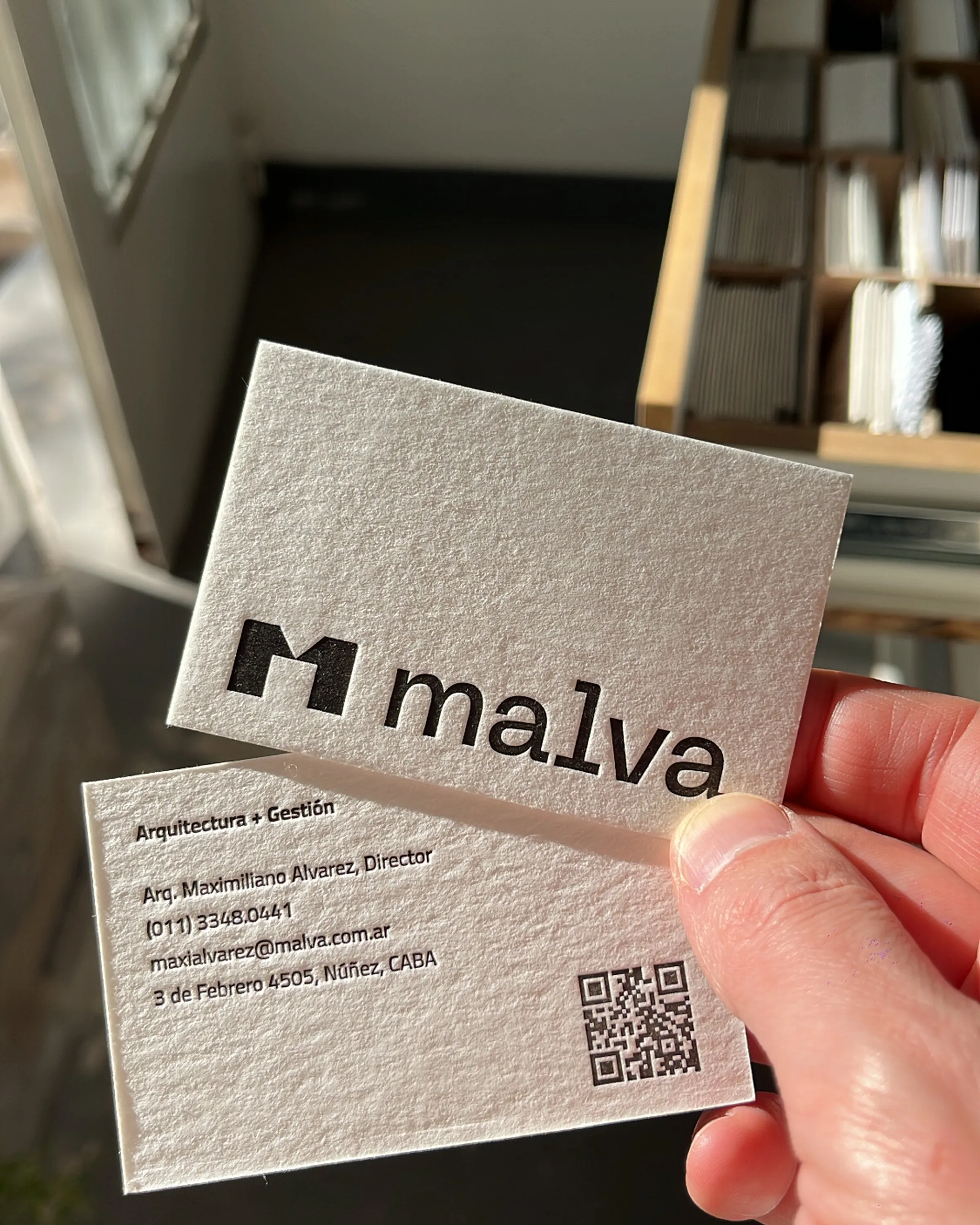 Tarjeta con relieve - Malva