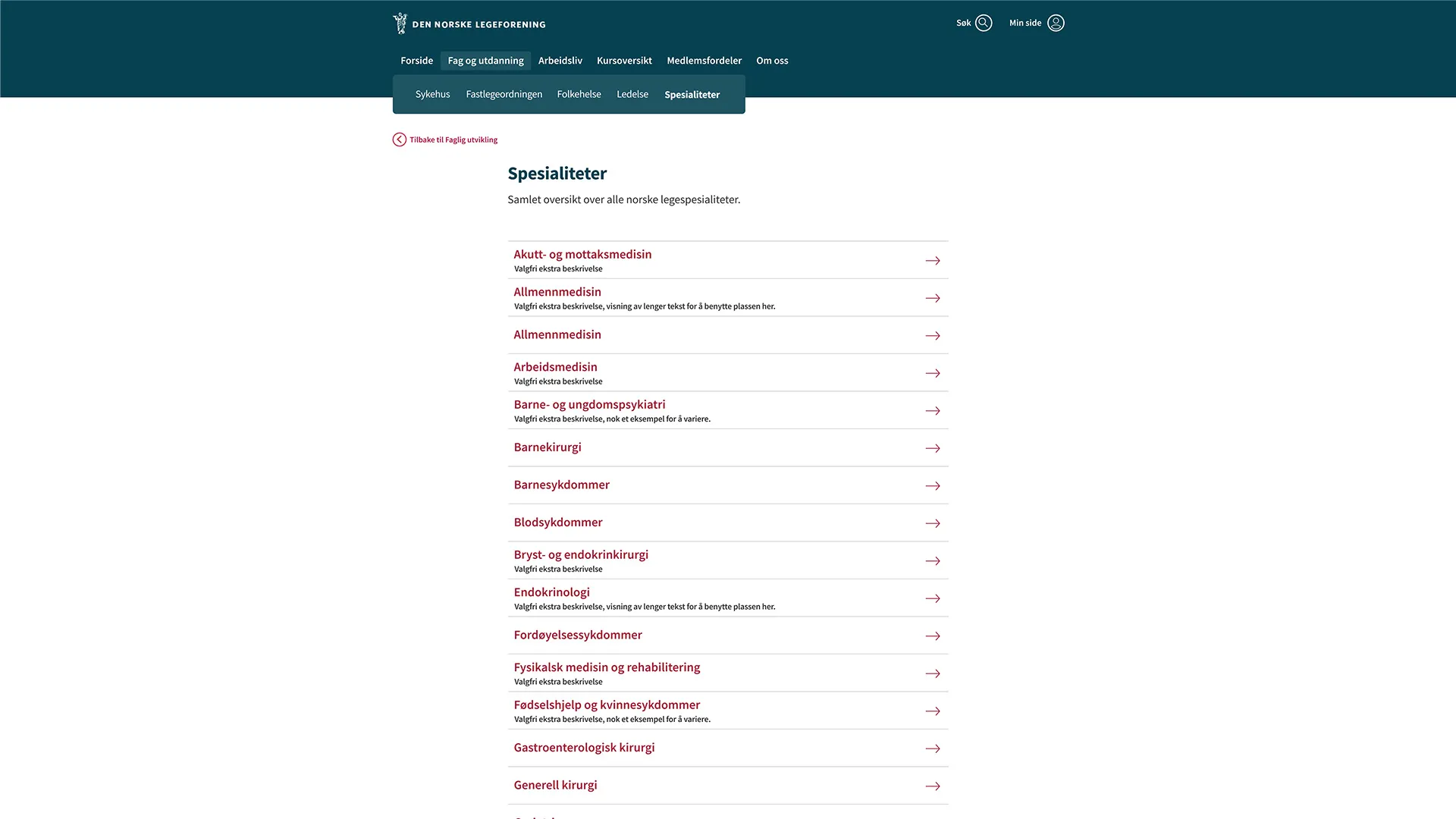 An example of design created by Solve Stjernvik Designreaktor for Legeforeningen