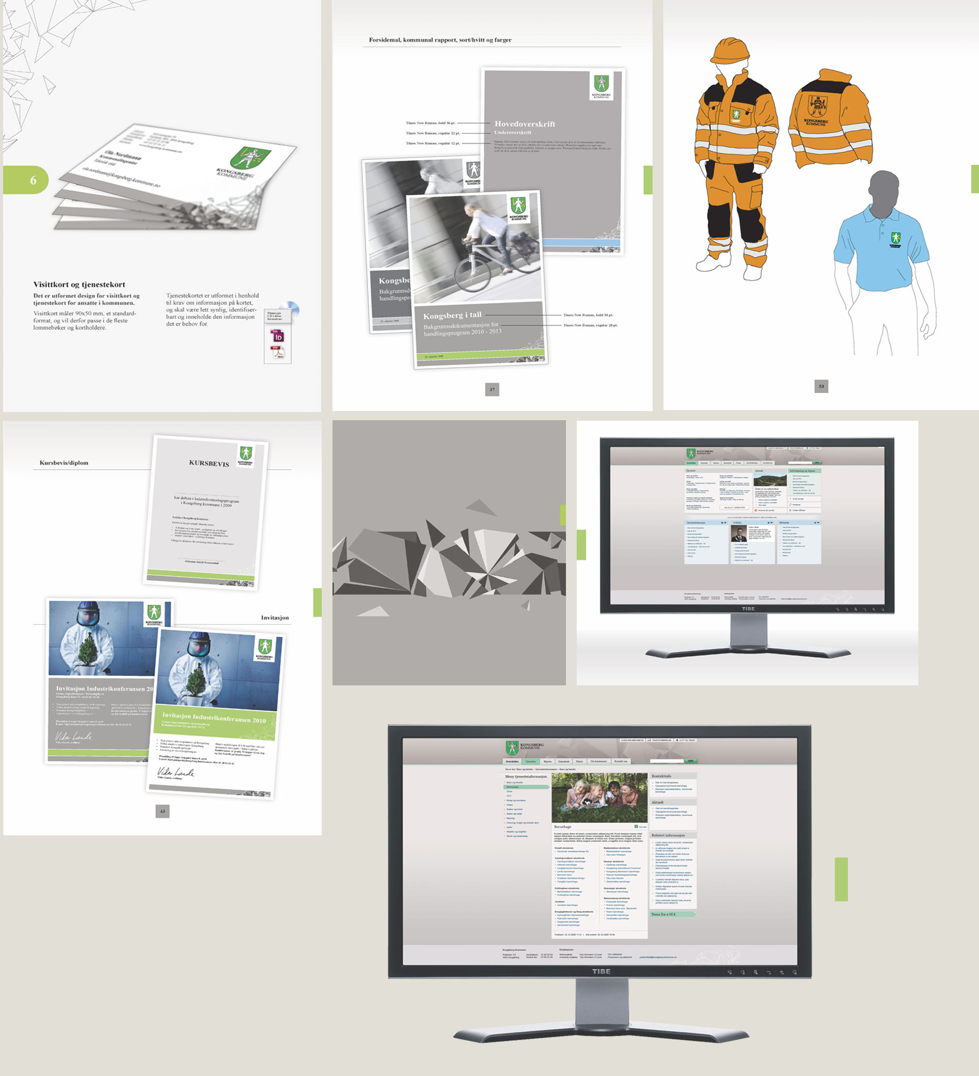 An example of design created by Solve Stjernvik Designreaktor for Kongsberg kommune