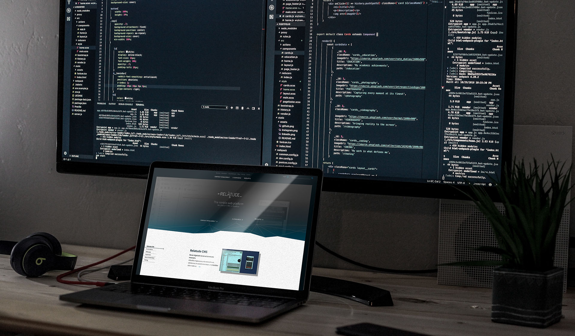 An example of design created by Solve Stjernvik Designreaktor for Relatude CMS